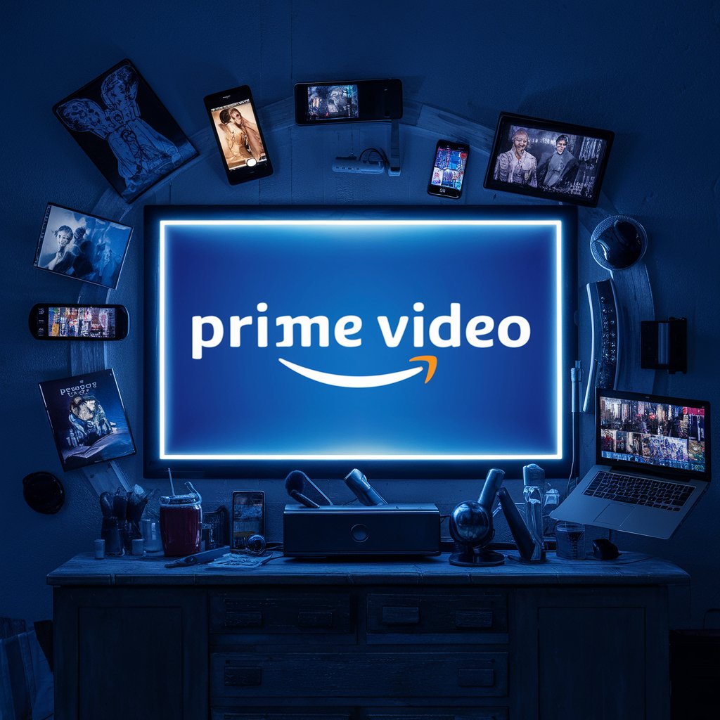 Логотип Amazon Prime Video на экране устройства