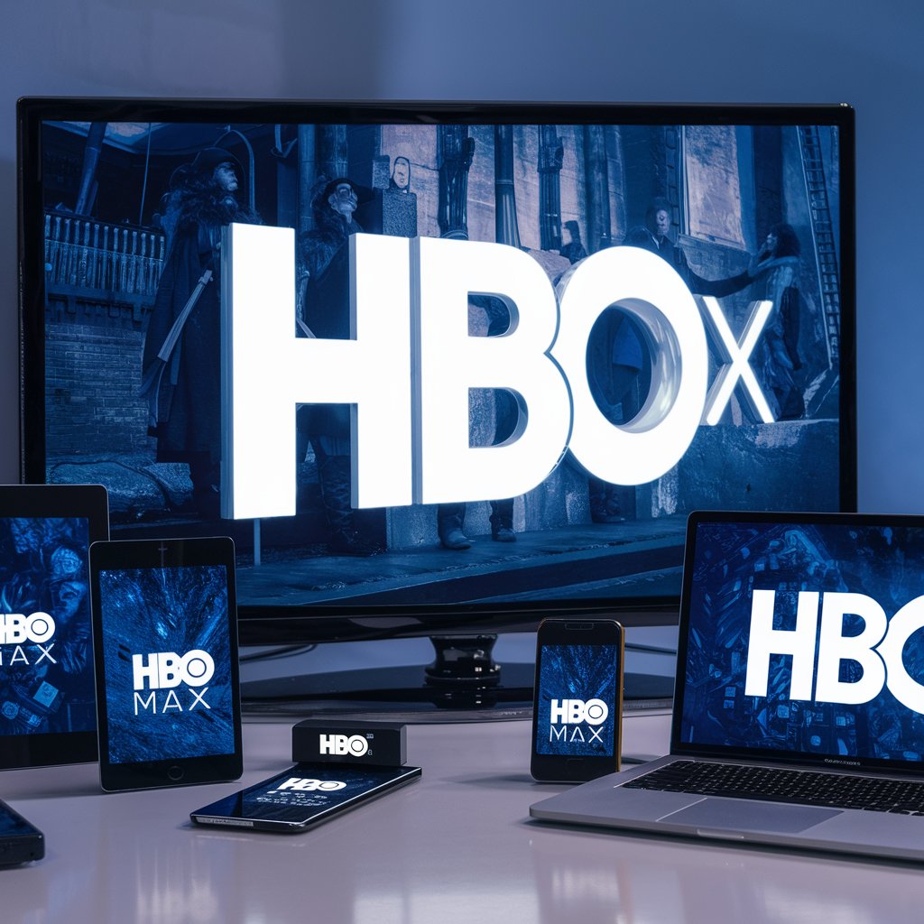 Логотип HBO Max на экране устройства